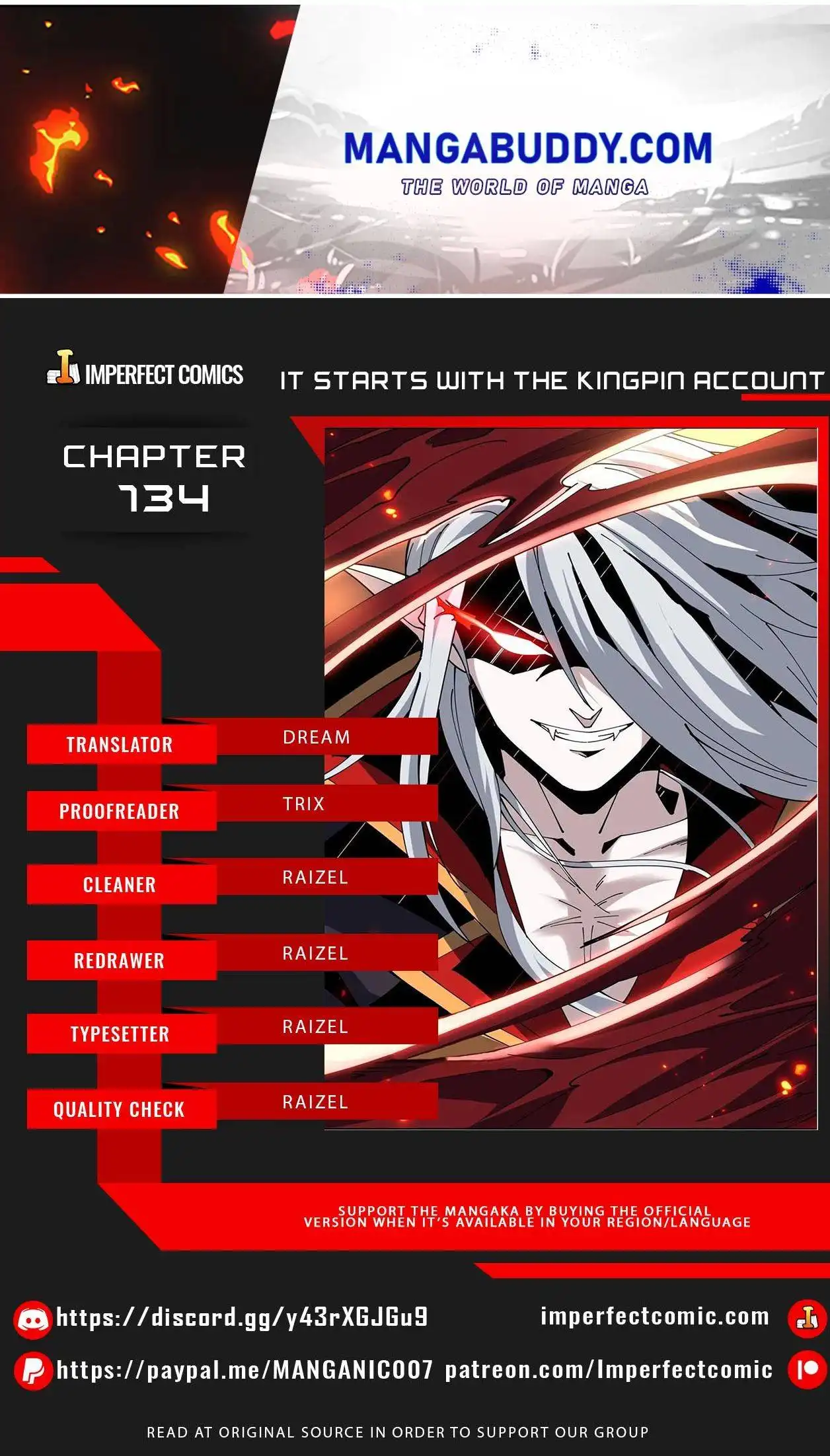 It Starts With a Kingpin Account Chapter 134 1